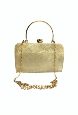 FridaSmith Party Gold  Clutch