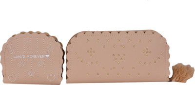 Sunesh Creation Casual Beige  Clutch(Pack of: 2)