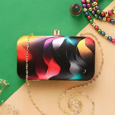 Swisni Party Multicolor  Clutch