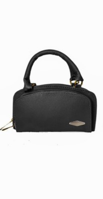 matte star Casual, Formal, Party Black  Clutch