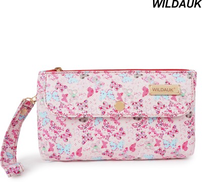 WILDAUK Casual, Formal, Party Pink  Clutch