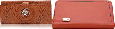 FLANKER Casual, Party Red, Peach  Clutch