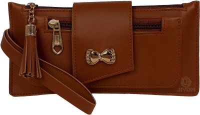 JIVON Casual, Party, Formal Brown  Clutch