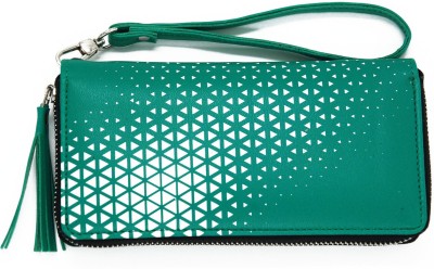 Vivid Design Casual, Formal, Party, Sports Green  Clutch