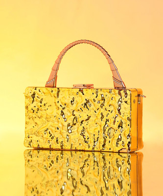 Haute Sauce Casual Gold  Clutch