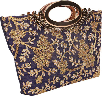 KUBER INDUSTRIES Party Blue  Clutch
