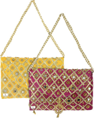 KUBER INDUSTRIES Party Multicolor  Clutch