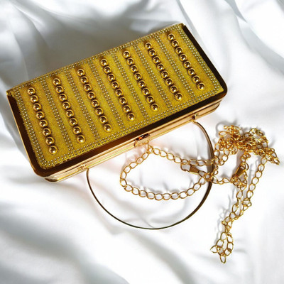 Joyguru Party, Casual, Formal Gold  Clutch