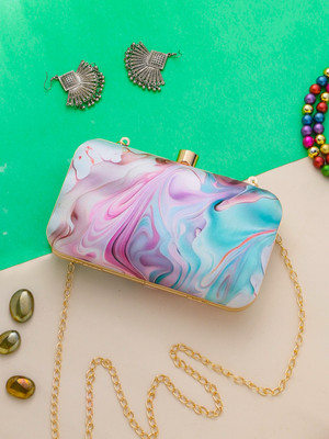 Swisni Party Multicolor  Clutch