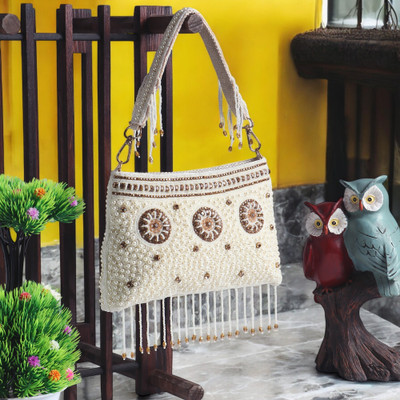 Exotic Party White  Clutch
