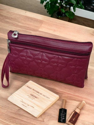 AARFA ENTERPRISES Casual Maroon  Clutch