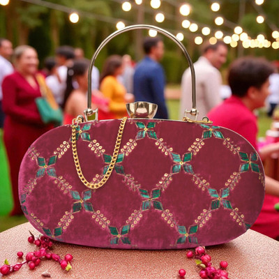 FOR THE BEAUTIFUL YOU Party Pink  Clutch