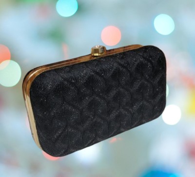 HouseOfCommon Casual, Formal, Party, Sports Black  Clutch