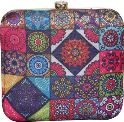 Tanishqa Creations Casual, Party Purple  Clutch