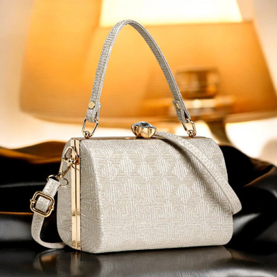Exotic Party Silver  Clutch