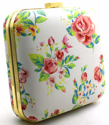 Tooba Handicraft Party Peach  Clutch
