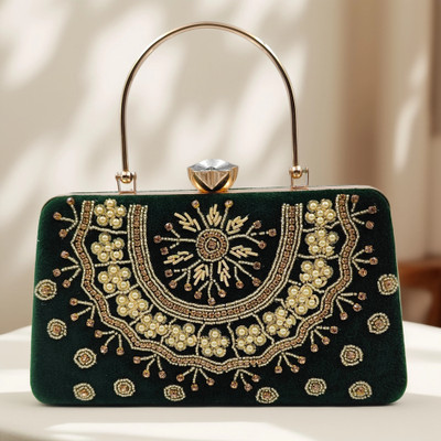 troveo Party Green  Clutch