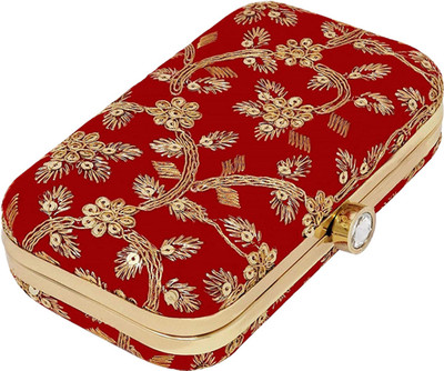 KUBER INDUSTRIES Party Maroon  Clutch