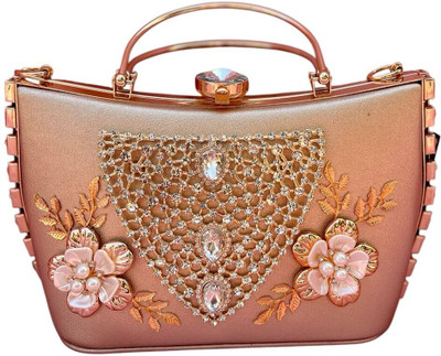 Lakshmi Sutra Party Gold  Clutch