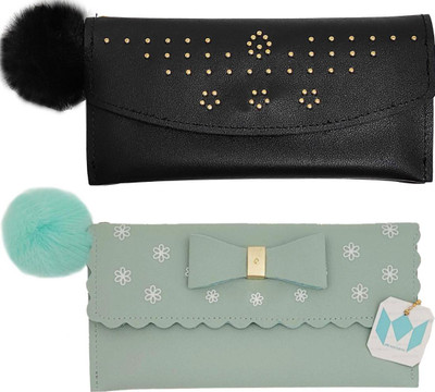 Mahabal Casual, Party, Formal Black, Green  Clutch