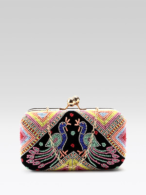 Fabbhue Casual Multicolor  Clutch