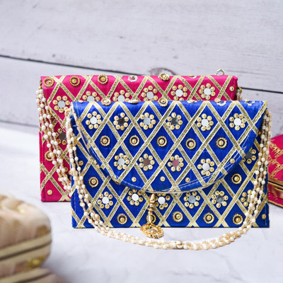 KUBER INDUSTRIES Casual Multicolor  Clutch(Pack of: 2)