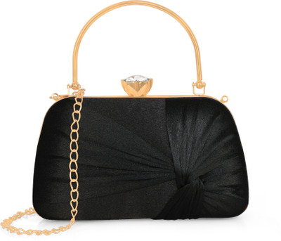Misha Casual, Party, Formal Black  Clutch