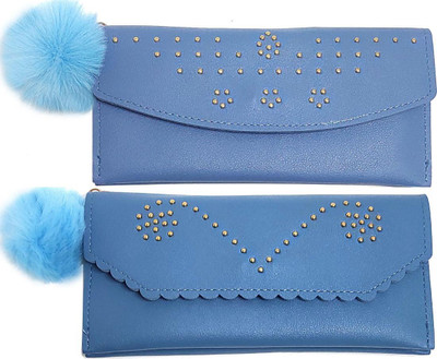 Mahabal Casual, Party, Formal Blue, Blue  Clutch(Pack of: 2)