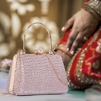 apery Party Peach  Clutch