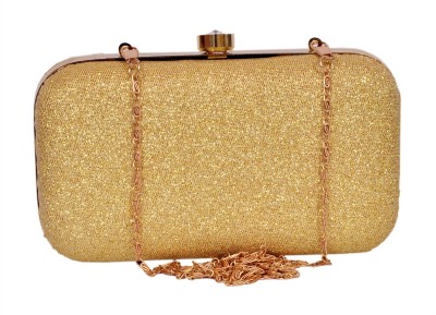 Sandali Handicraft Party, Casual, Formal Gold  Clutch