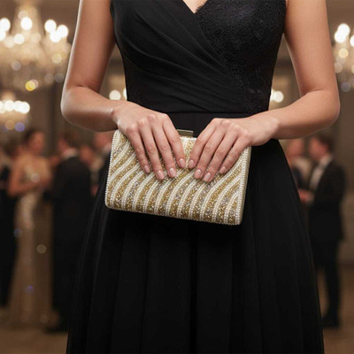 SB Creations Party Gold  Clutch
