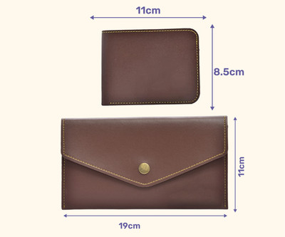 Vorak Ahimsa Casual Brown  Clutch(Pack of: 2)