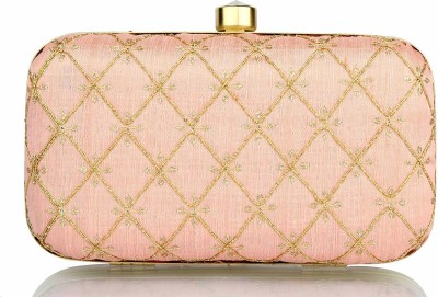 Tanishqa Creations Casual, Party Peach  Clutch