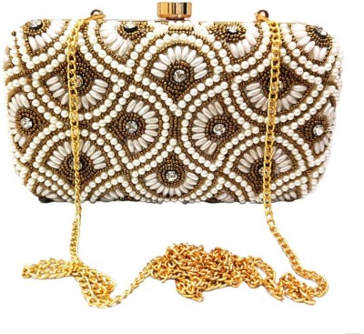 Zari and Fashion Party White  Clutch