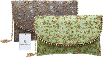 KUBER INDUSTRIES Casual Multicolor  Clutch