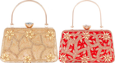 Seamount Party Red, Gold  Clutch(Pack of: 2)
