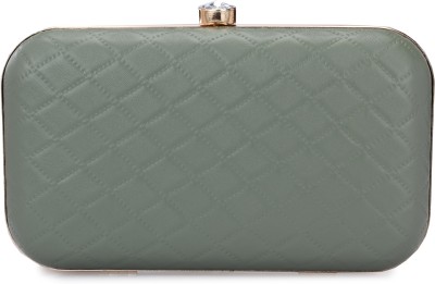 FOR THE BEAUTIFUL YOU Casual, Party, Formal Green  Clutch