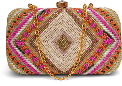 Fabbhue Party Multicolor  Clutch