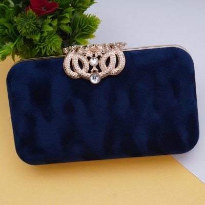 FOR THE BEAUTIFUL YOU Party Blue  Clutch