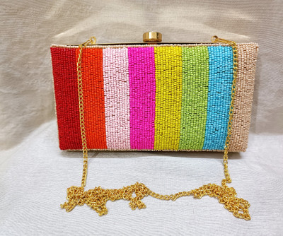 Zari and Fashion Party Multicolor  Clutch