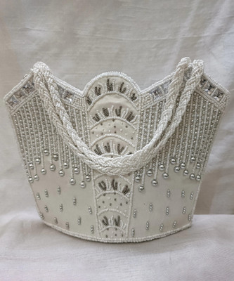 Zari and Fashion Party White  Clutch