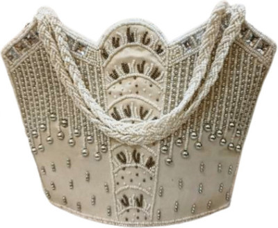 HimalayaHandicraft Party, Formal White  Clutch