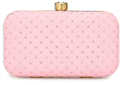 BABERWAL ENTERPRISES Casual, Formal, Party Pink  Clutch