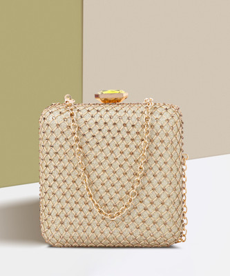 LINO PERROS Party Gold  Clutch