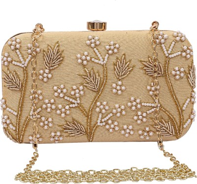 KUBER INDUSTRIES Party, Casual Gold  Clutch