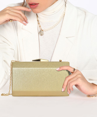 LINO PERROS Party Gold  Clutch
