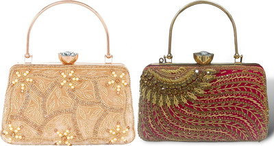 Seamount Party Gold, Pink  Clutch(Pack of: 2)