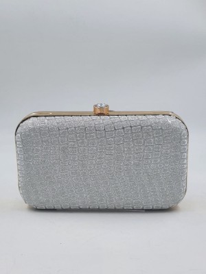 HELIMIX Party, Formal Silver  Clutch