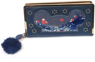 DRM CREATIONS Party, Casual, Formal Blue  Clutch