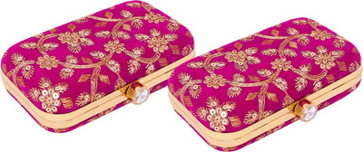KUBER INDUSTRIES Party Pink  Clutch